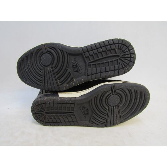 NIKE Sky Hi Dunk Women Sz 6.5 Black Suede Lace Up Hidden Wedge Sneaker - Picture 9 of 11